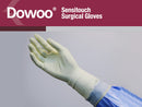 DOWOO Sensitouch Latex Surgical Gloves, Sterile, Powder free