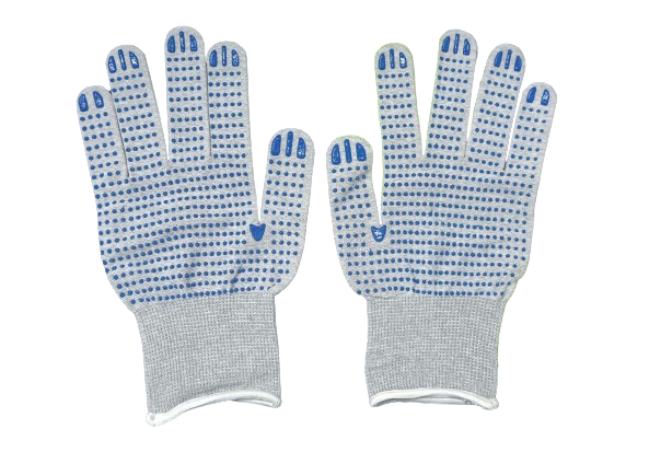 ESD Nylon Gloves with PVC Dot Grip