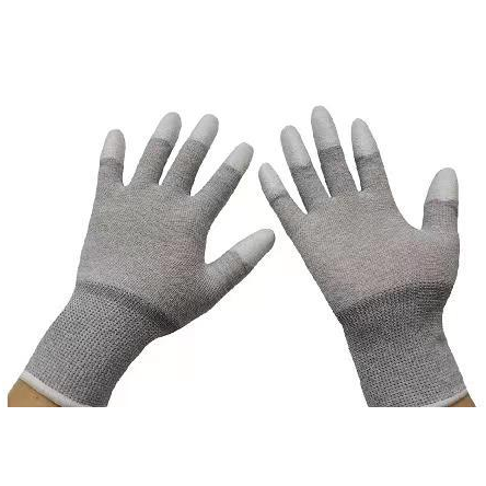 KM ESD(Carbon) PU Coated Gloves/Nylon