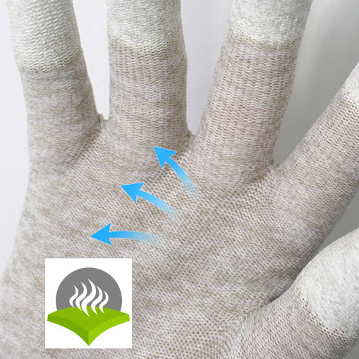 KM ESD(Copper) PU Coated Gloves/Nylon