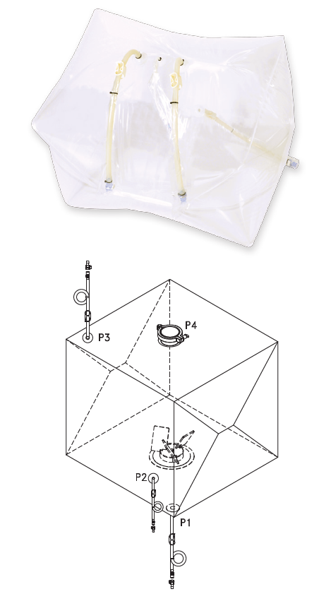 Polyethylene 3D Single Use Mixer Bag