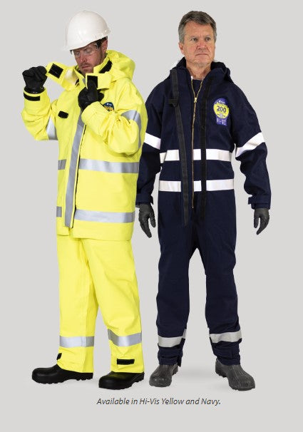 [Kappler] DuraChem® 200, Multi-hazard protection , SM/MD~4XL, Hivis Yellow/Navy/Dark Gray,