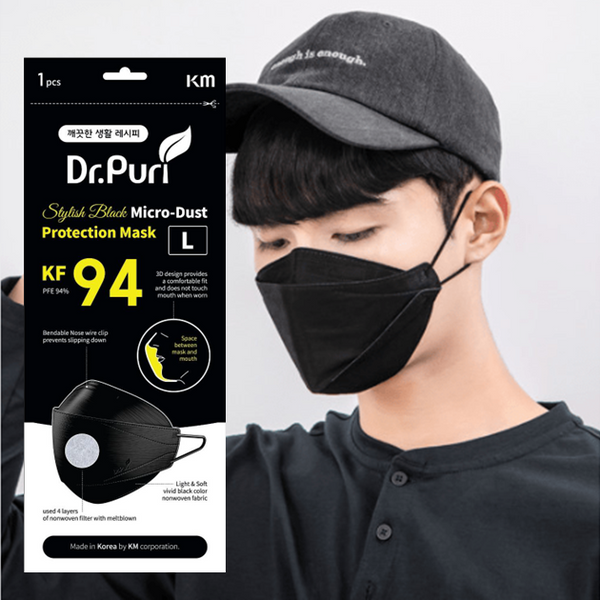 Dr. KF94 3D Black Mask