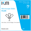 KM Microscope Plain Slides