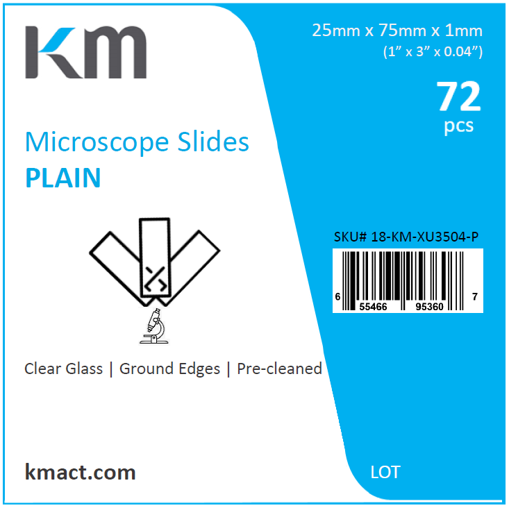 KM Microscope Plain Slides