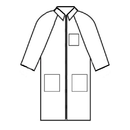 Lightweight Polypropylene Disposable Lab Coats