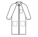 Lightweight Polypropylene Disposable Lab Coats
