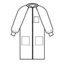 Lightweight Polypropylene Disposable Lab Coats