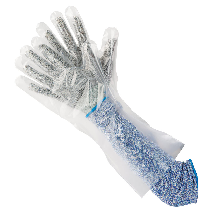 KM Virgin PE Gloves, Elbow Length